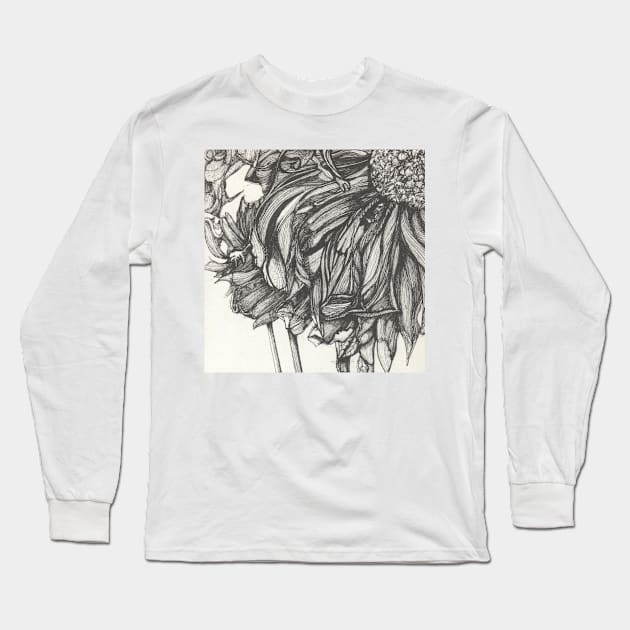 Botanical Study Long Sleeve T-Shirt by krisevansart